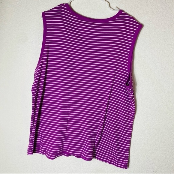 Duluth Trading Company Striped Sleeveless Tank Size: XXL - Picture 2 of 4